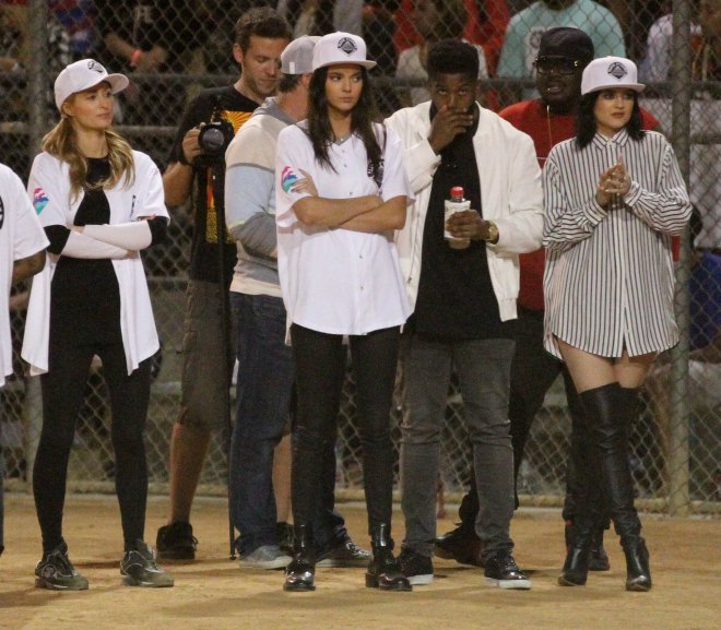 Kendall and Kylie Jenner at Chris Brown’s Kick Ball Charity game in