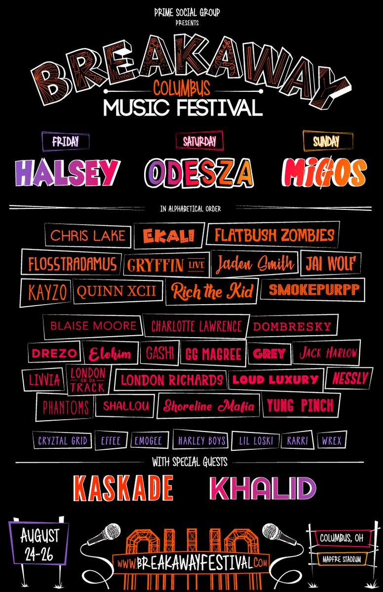 breakaway music festival 2018